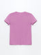 Crew Neck Plain Combed Cotton Girls T-Shirt